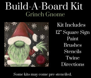 Grinch Gnome Build A Board Kit