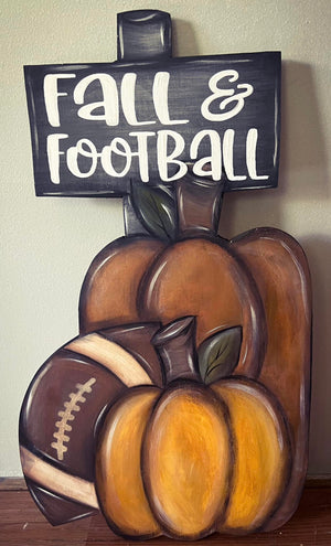 Fall and Football Door Hanger August 30, 2023