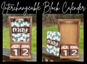 Interchangeable Block Calendar April 22, 2025