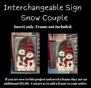 Snow Couple Frame Insert
