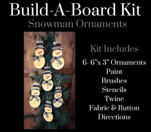 Snowman Ornaments DIY Kit Pick Up