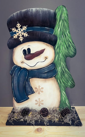 Snowman with Lights