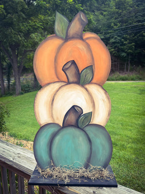 Stacked Pumpkins on a Base August 31, 2023 (SOLD OUT)