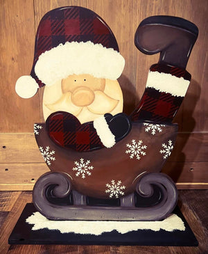 Tabletop Santa Sled