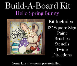 Hello Spring Bunny Build A Board Kit