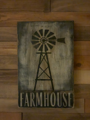 Farmhouse windmill