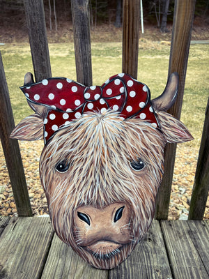 Highland Cow Door Hanger