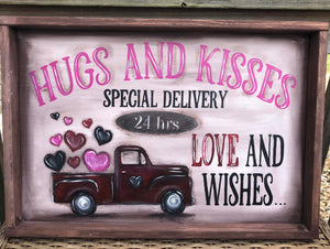 Hugs & Kisses Shadow Box February 1, 2022 (SOLD OUT)