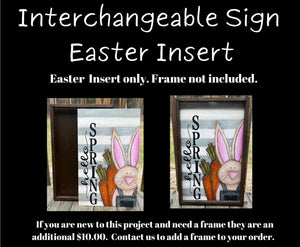 Interchangeable Sign Hello Spring Insert March 14, 2023