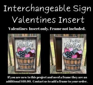 Interchangeable Sign Valentines Day Insert