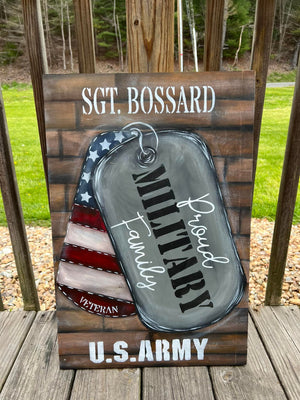 Proud Military Sign